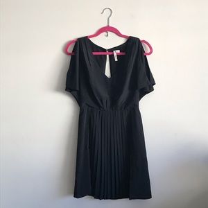 Aryn K Black Cold-Shoulder Dress, Size S